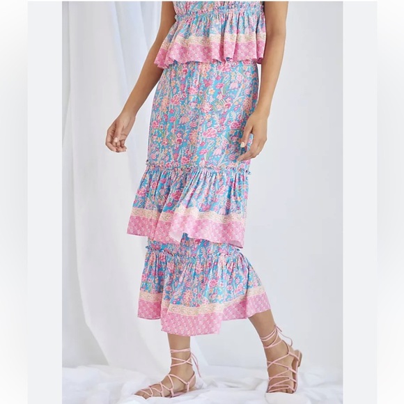 Plenty by Tracy Reese Floral Tiered Skirt​ - Picture 1 of 10